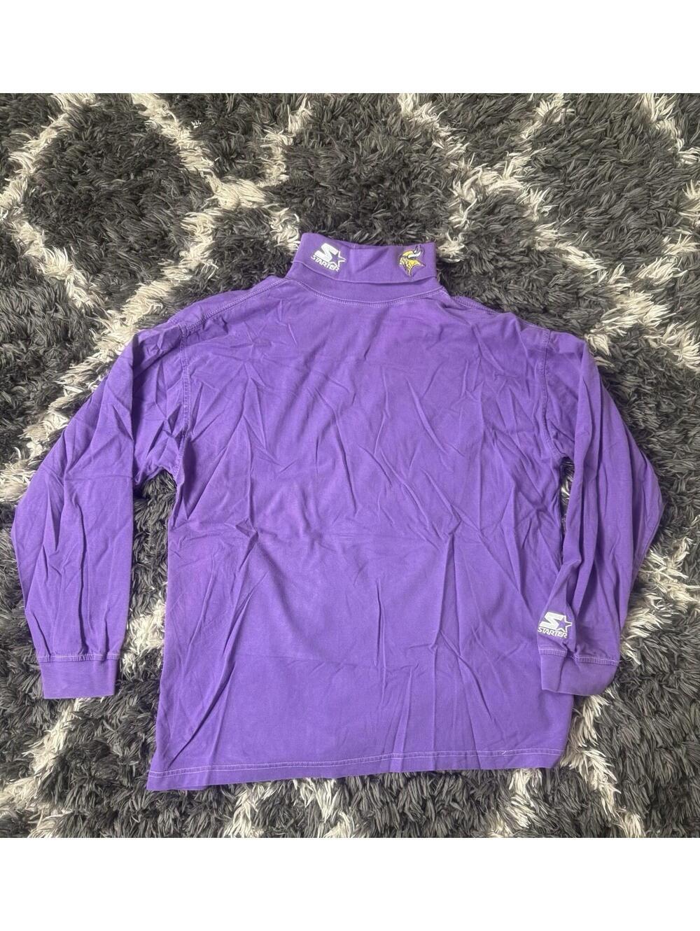 Vintage 90s Minnesota Vikings Starter Sweatshirt Adult XL Purple NFL Collection